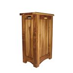 Decoteak Hamper, Teak, Brown, Apartment 15x10x25