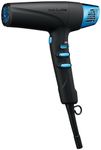 BaBylissPRO Nano Titanium Dual Ionic Lightweight High Speed Hairdryer with 2 Nozzles, Diffuser and Straightening pick, Midnight Blue