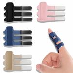 3 Straps Trigger Finger Splint Adjustable Support for Broken Finger Arthritis Aids Pain Relief for Finger Splint for Index Middle Ring Finger Injuries(4 Colors)