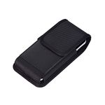 Nylon Cell Phone Case Belt Holster Pouch Belt Loop Phone Holder for iPhone 15, 15 Pro, 14, 14 Pro, 13, 13 Pro 12 11 Pro XS 8 7, Samsung Galaxy S24 S23 S22 S10e A10e, iPhone SE 2022 / SE 2020 13 Mini