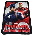 Marvel Captain America Fleece Blanket Civil War Official Blanket