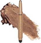 Palladio Waterproof Eyeshadow Stick with Blending Sponge, Long Lasting & Effortless Application, Smudge Free & Crease Proof Formula, Matte & Shimmer Shades, Buildable Eye Shadow (Bronze Shimmer)