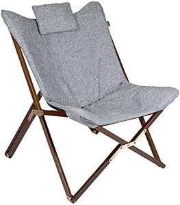 Bo-Camp Bloomsburry Chaise de Détente, Bois, Gris, Taille Unique
