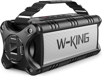 W-KING Bluetooth Speaker, 90 W Peak 50W RMS Powerful Bluetooth Speaker Loud IPX6 Waterproof, Large Outdoor Portable Speaker Wireless Deep Bass/Bluetooth 5.0/Power Bank/40H Playtime/TF-Card/AUX/NFC/EQ