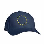 Embroidered European Star Baseball Cap, European Union,EU Stars Flag Hat EU Embroidered Logo(Navy)