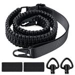 VVAAGG 2 Point QD Rifle Sling Adjustable Non-Slip Paracord Gun Sling with QD Swivels for Hunting