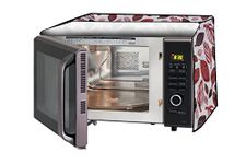 Stylista PVC Microwave Oven Cover for Samsung 20 L Grill GW731KD-S/XTL, Ditzy Pattern White