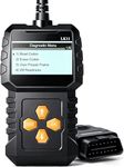 OBD2 Scanner Ease Setup Plug-Play: Clear Reset Engine Error Code Professional Code Reader Diagnostic Scan Tools with Freeze Frame/I/M Readiness for All Cars Since 1996 & Newer -LK11