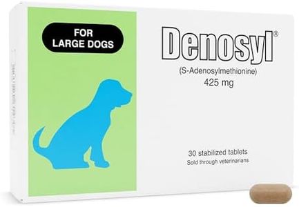 Nutramax Laboratories Denosyl for Dogs, Liver and Brain Health Supplement for Large Dogs, with S-adenosylmethionine (SAMe), Stabilized Tablets, 30 Count