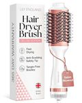 Hair Dryer/Hot Air Brush with Adjustable Temperature - for Styling Short, Medium & Long Hair - Women Hair Volumizer & Styler - Lily England Heated Hair Dryer