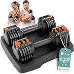 Lifepro Adjustable Dumbbell Set 2.5lbs to 15lbs 6-in-1 - Adjustable Weights Dumbbells Set of 2 Full Body Exercise Training for Men & Women Dumbbells Adjustable Weight for Home Gym Health & Fitness