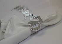 All About Details Silver 70 Napkin Holders, 12pcs