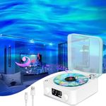 Galaxy Projector, Star Projector with Music Bluetooth Speaker, White Noise, Timer, The Waves Vinyl Record Player, Ocean Wave Star Sky LED Night Light Lamp for Baby,Kids,Bedroom,Birthdays,Christmas