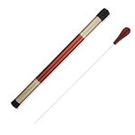 Orchestra Conductor, 15.7 Inch Music Conducting Stick with Storage Cylinder for Conducting Music (Red-Brown)