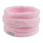 Pesaat Thick Fleece Baby Scarf For Boys Girls Warm Infant Toddler Scarves Kids Neck Warmer Thermal 1-5Y(Pink)