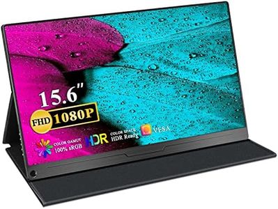 UPERFECT Portable Monitor, 15.6 Inch Portable Monitor 1920 x 1080 Full HD IPS Screen with HDMI/Type-C/USB-C Connection for PC, Laptop, PS 3/4/5, Xbo, Switch etc