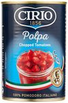 CIRIO Polpa, Chopped Tomatoes, 100% Italian, Climate Neutral, Canned, Tinned, 400g (Pack of 12)