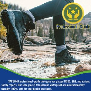 Professional Shoe Glue – Strong Waterproof Sole Repair Adhesive, Clear 60ml