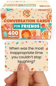 400 Conversation Cards for Friends – Funny Get to Know You Game With Open-Ended Questions to Spark Laughter, Stories, and Deeper Friendships - Great for Game Night and Hangouts - 2.5" x 1.75" Cards