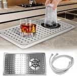 AIWFL Glass Rinser Automatic Cup Washer High-Pressure Glass Rinser Stainless Steel Automatic Household Commercial Glass Washers for Bar Home Kitchen Coffee Shop