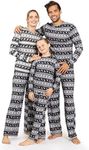 Oh So Soft Unisex Kid's Matching Family Christmas Holiday Set Reindeer Large