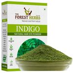 The Forest Herbs Natural Care From Nature Indigo Leaves Powder, 200g (Pack of 1) Organic for Hair Colour Black, Avuri Leaf Powder, Neela Amari, Neel Patti, Neelayamari Powder