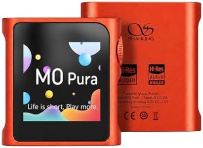 SHANLING M0 Pura HiFi Music Player Portable Hi-Res Lossless MP3 Music Player, Dual CS43131 DAC,Bluetooth 5.0,APP Control,LDAC/SBC/AAC,3.5mm/Type-C Jack, 250mW@32Ω, Supports up to 2TB SD Card, Orange