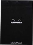 Rhodia No. 18 A4 Dot Grid Top Stapled Pocket Notepad, Black