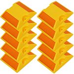 Comboss Road Reflectors 10 Pack 4 by 4 inch Street Pavement and Asphalt Stud Markers | Great for Speed Bumps Sidewalks Pedestrian Crossings Freeways and Driveways (Yellow)