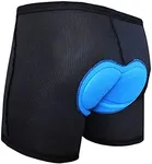 Men's Cycling Underwear 3D Padded Bicycle Mountain Bike Biking Shorts Black L