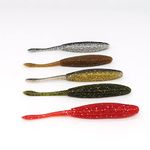 East Rain Multicolor Straight Tail Soft Shad Jerkbaits(10cm/3.94in 5g/0.18oz. 5 Colors Option)