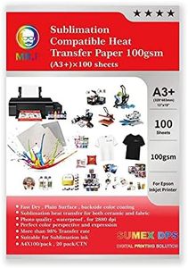 100 Sheets Quality A4 Dye Sublimation Paper Desktop Inkjet Printer Heat Transfer