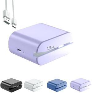 Rechargeable Electric Letter Opener - Automatic Letter Opener Envelope Slitter, Electric Letter Opener Envelope Slitter for Universal Mail and Envelopes,Purple