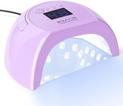 BOLASEN UV Nail Lamp for Gel Nail Polish, 80W UV Light for Nails, Professional Led Nail Dryer with Metal Base, 42 LED Beads, 4 Timers, Auto Sensor-Ideal Gift for Women Girls, i2 Plus (Plug-in Purple)