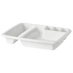 Ikea TSSP Metal Dish Drainer (Length: 46 cm (18 ") Width: 36 cm (14 ") Height: 12 cm (4 ") (White))