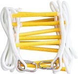 ISOP Fire Escape Rope Ladder 2 Story 5m (16ft) - Flame Resistant Safety Ladders with Carbines for Adults. Weight Capacity up to 2000 Pounds