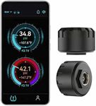 Hyphoon Motorcycle Tire Pressure Monitoring System, Bluetooth TPMS for Motorcycles – Real-Time Tire Pressure & Temperature Monitor with Dual External Valve-Stem Sensors, Waterproof Wireless TPMS