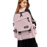 School Backpack for Women Men College High School Bag for Boys Girls Carry on Backpack Laptop Backpack Waterproof Backpack Travel Backpack Pink