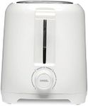 Proctor Silex 2-Slice Toaster, White, Extra-Wide Slot Toaster with Shade Selector, Cool Wall, Toast Boost, Auto Shutoff, Cancel Button, 22216G
