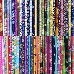 50pcs 10 x 10 inches de tela de algodón Bundle cuadrados para acolchar costura, Precut cuadrados de tela para la artesanía Patchwork