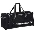 Winnwell Premium Carry Hockey Bag - Equipment Bag with Mulitple Pouches - Great for Carrying Sport Gear (Black, Junior)