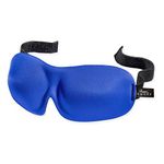 Bucky 40 Blinks No Pressure Solid Eye Mask for Sleep & Travel, Sailor Blue, One Size