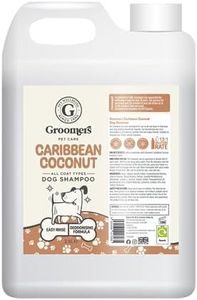 Groomers - Caribbean Coconut Dog Shampoo- Dog Grooming Shampoo Products for Smelly Dogs with Carribean Coconut Scent - Best Puppy & Adult Shampoo - Vegan pet Shampoo - Professional - 2.5L