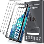 LK 3 Pack Screen Protector Compatible for Samsung Galaxy S20 FE 5G 6.5 inch, Tempered Glass HD Transparent, Easy Frame Installation, Bubble Free, Case Friendly