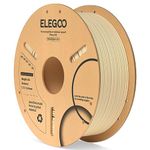 ELEGOO PLA Filament 1.75mm Beige 1KG, 3D Filament Dimensional Accuracy +/- 0.02mm, 1kg Cardboard Spool(2.2lbs) 3D Printing Filament Fits for Most FDM 3D Printers