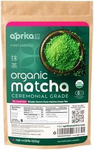 Authentic Japanese Ceremonial Grade Matcha Powder, First Harvest Organic Ceremonial Matcha Green Tea Powder – 1.1lb oz/ 500g – No Sugar Added Matcha Ceremonial - by AprikaLife