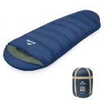 Naturehike Mummy Backpacking Sleeping Bag for Cold Weather, Winter Camping Sleeping Bag for Adults, Cotton Comfortable Sleeping Bag for Hiking,Climbing,Travelling