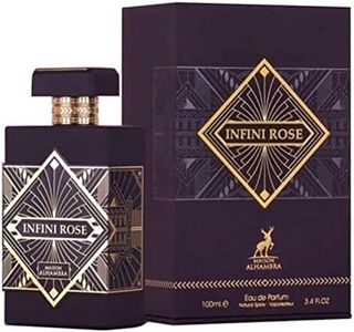 Lattafa Infini Rose for Unisex Eau de Parfum Spray, 3.4 Ounce
