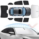 Sunsdrew 8PCS Windshield Sun Shade Kit for 2016-2021 Honda Civic 10th Gen. Full Rear&Side Window Privacy Sunshade Foldable Sun Visor Protector Blocks UV&Heat Civic Interior Accessories
