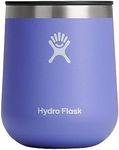 Hydro Flask 10 oz Ceramic Reusable Wine Cup with Lid Wine Tumbler Lupine - Vacuum Insulated, Dishwasher Safe, BPA-Free, Non-Toxic